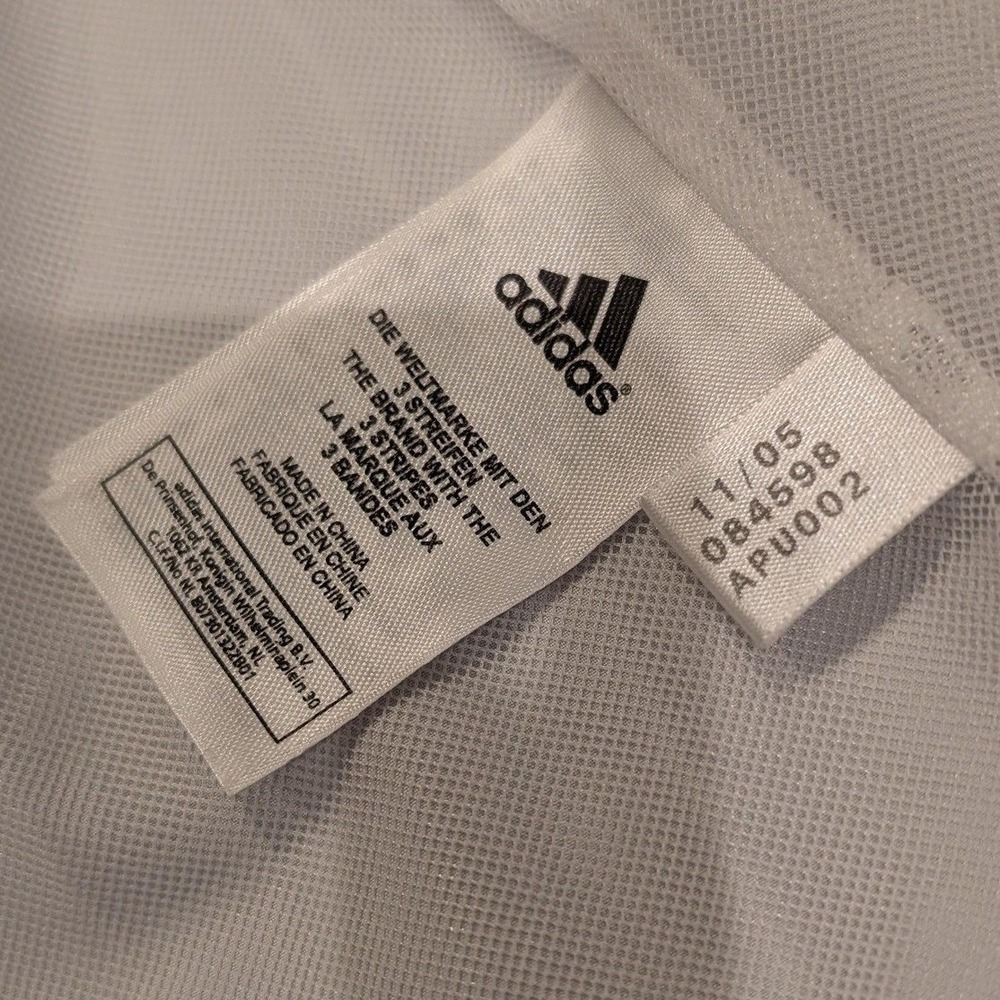Vintage Y2K Adidas France Track Jacket Womens S White 3 Stripes Zip Embroidered - Picture 8 of 12